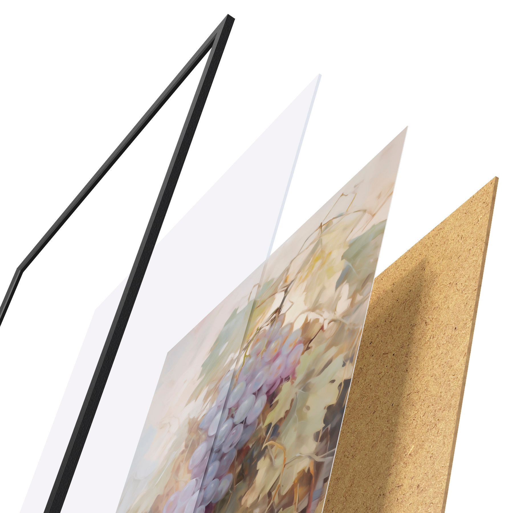 Poster Des raisins, imitation d'un tableau f51124