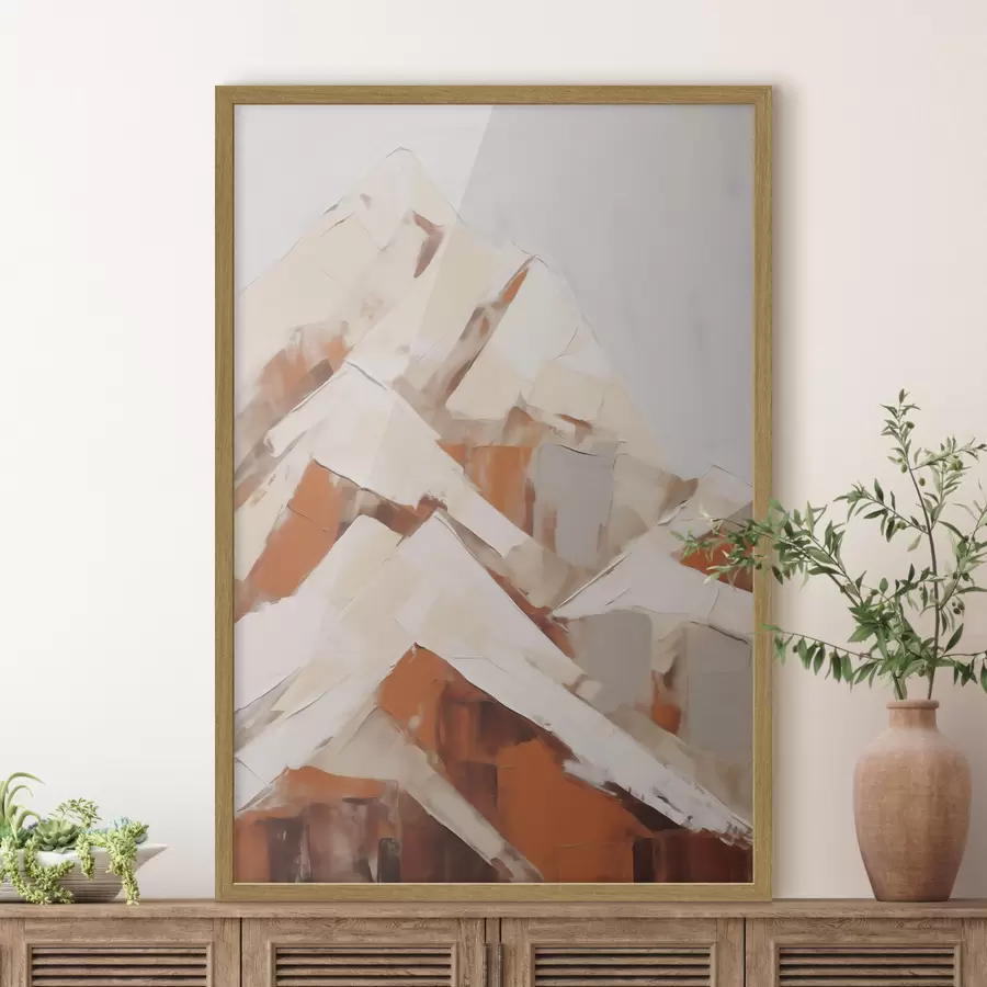 Papier peint Montagnes, imitation d'un tableau f51125