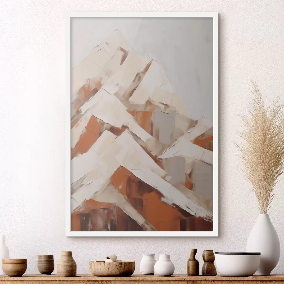 Poster Montagnes, imitation d'un tableau f51125