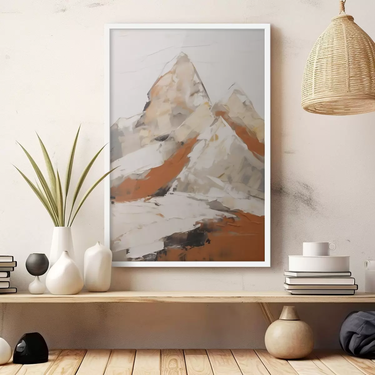 Poster Montagnes abstraites, imitation d'un tableau f51126