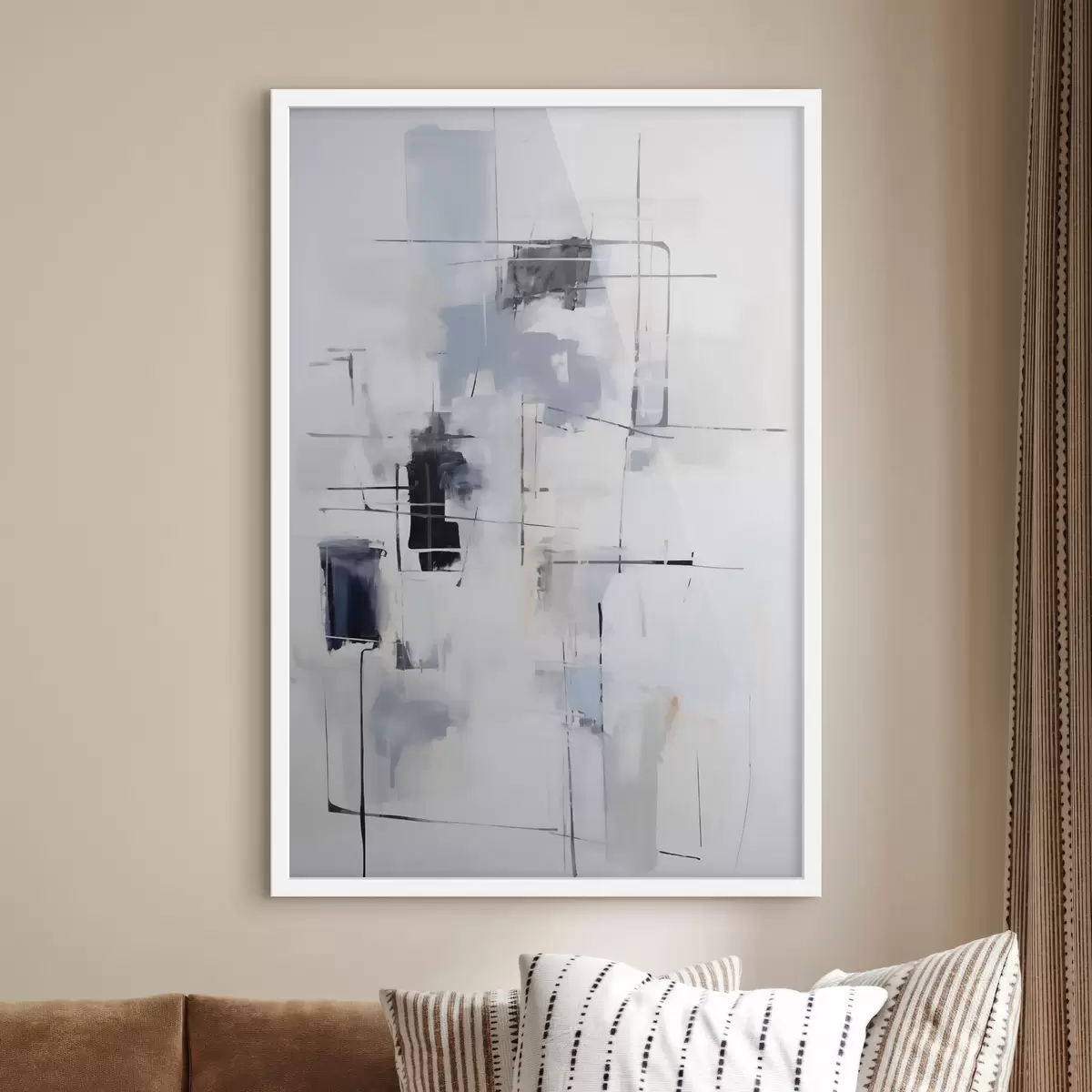Poster Abstraction chaotique, imitation de la peinture f51127