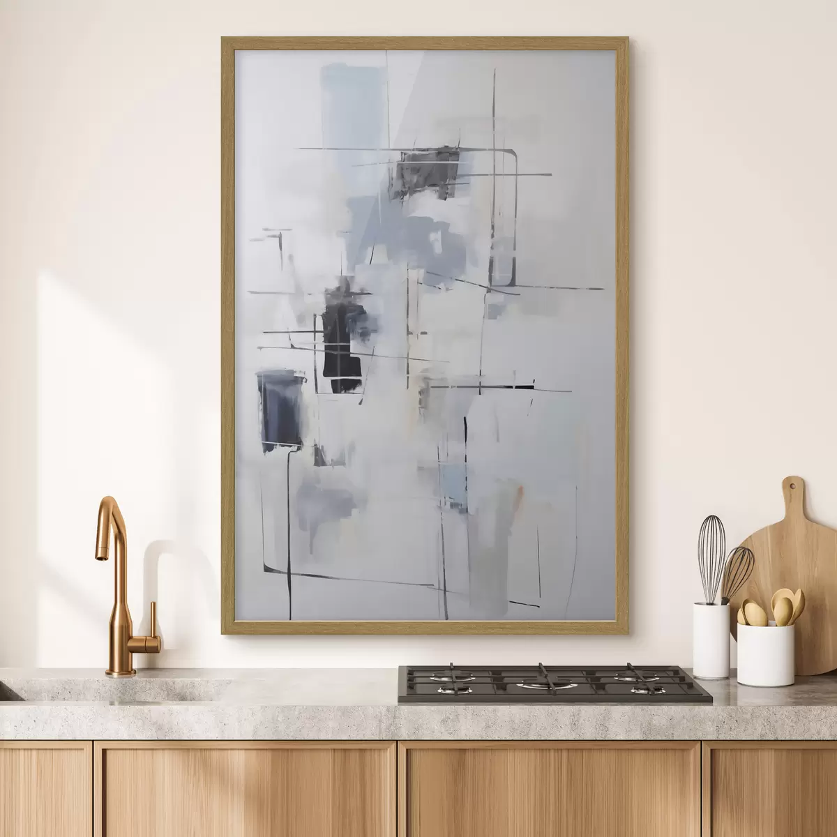 Poster Abstraction chaotique, imitation de la peinture f51127