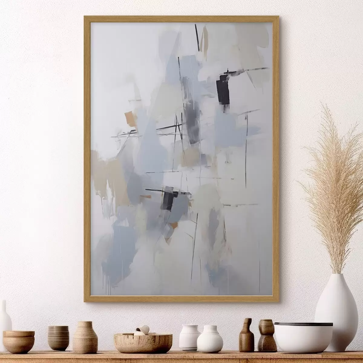 Poster Abstraction chaotique, imitation de la peinture f51128