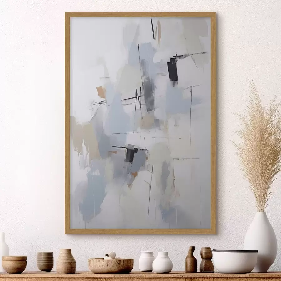 Papier peint Abstraction chaotique, imitation de la peinture f51128