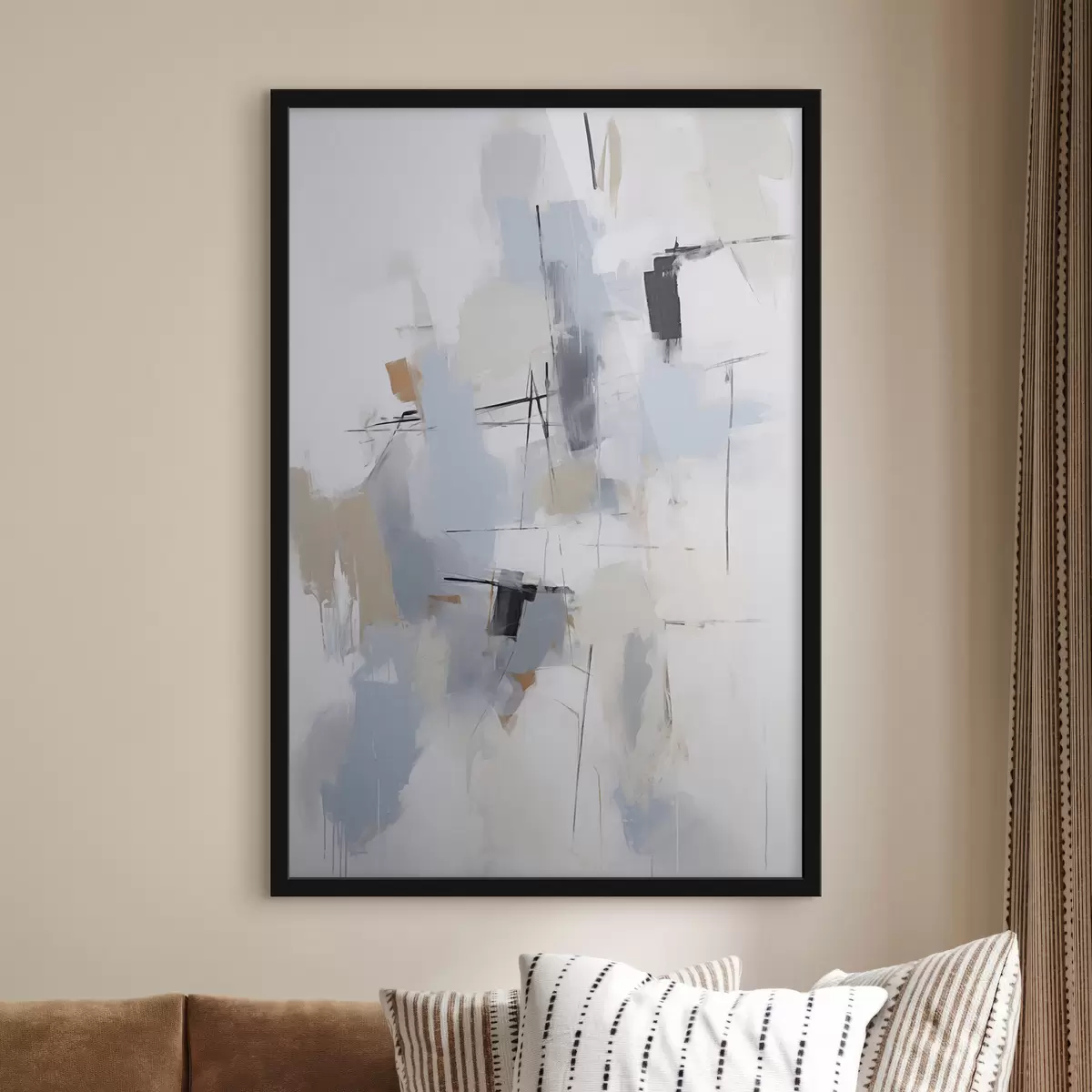 Poster Abstraction chaotique, imitation de la peinture f51128