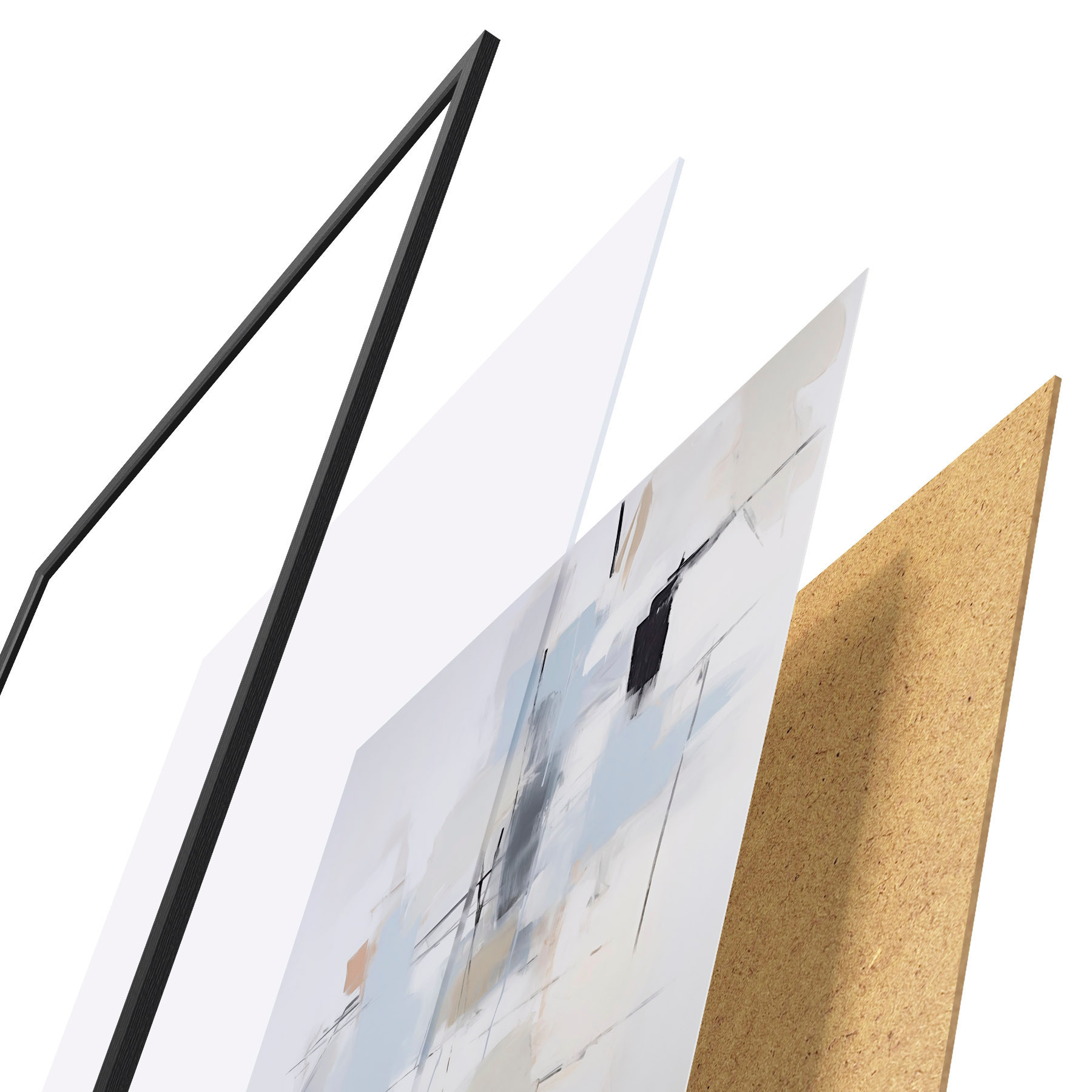 Poster Abstraction chaotique, imitation de la peinture f51128