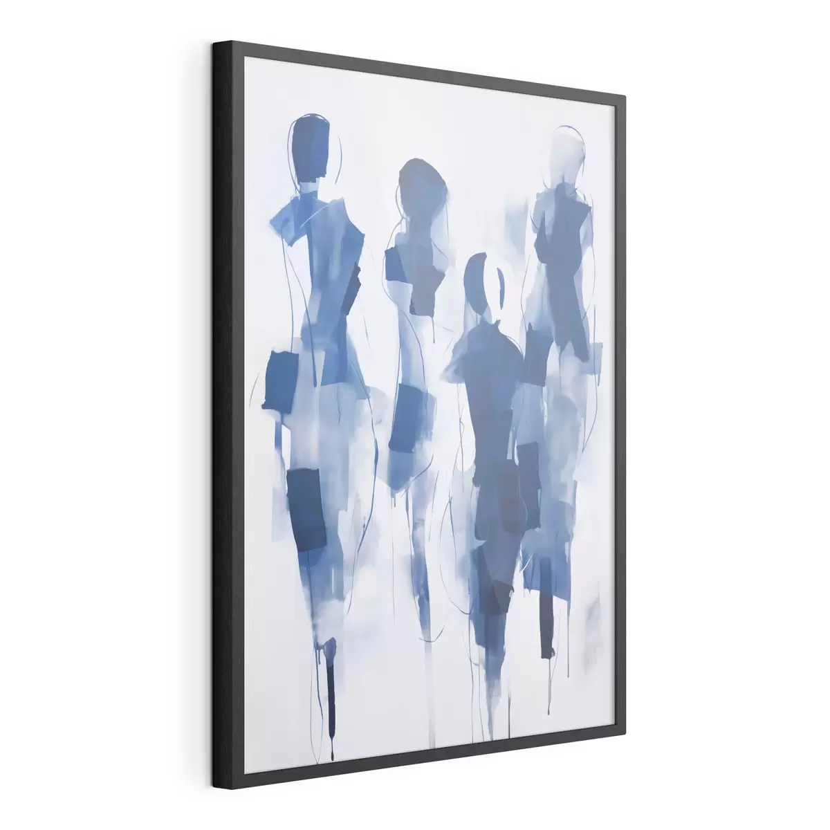 Poster Silhouettes abstraites, imitation de la peinture f51131