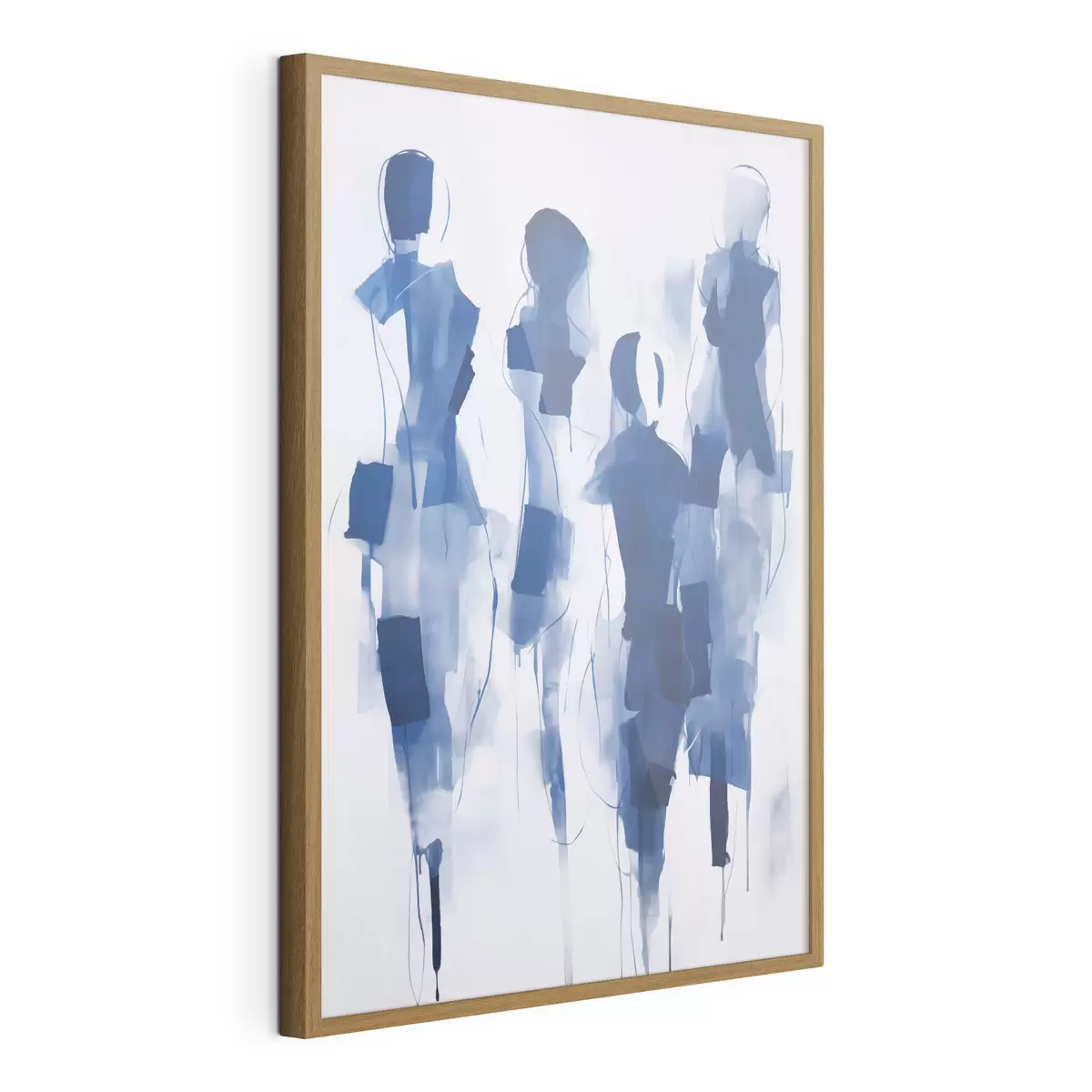 Poster Silhouettes abstraites, imitation de la peinture f51131
