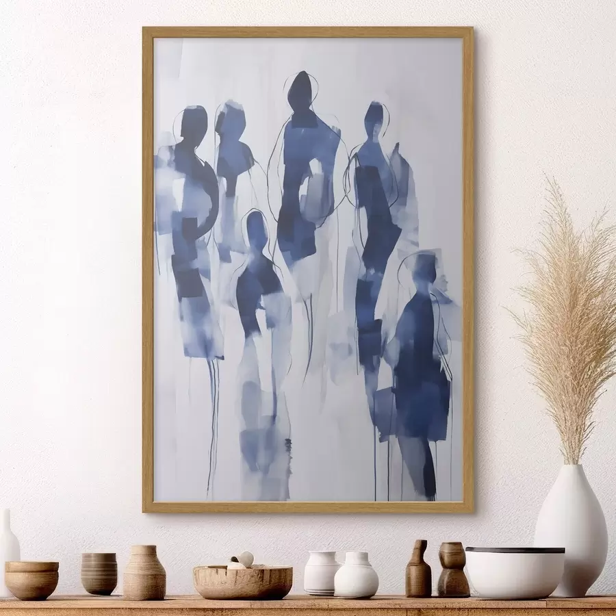 Papier peint Silhouettes, imitation de peinture f51132