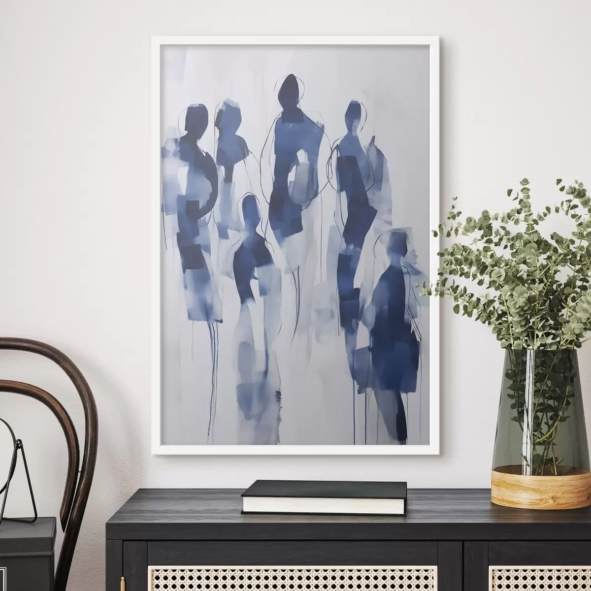 Poster Silhouettes, imitation de peinture f51132
