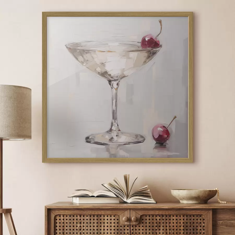 Papier peint Cocktail, imitation d'un tableau f51137