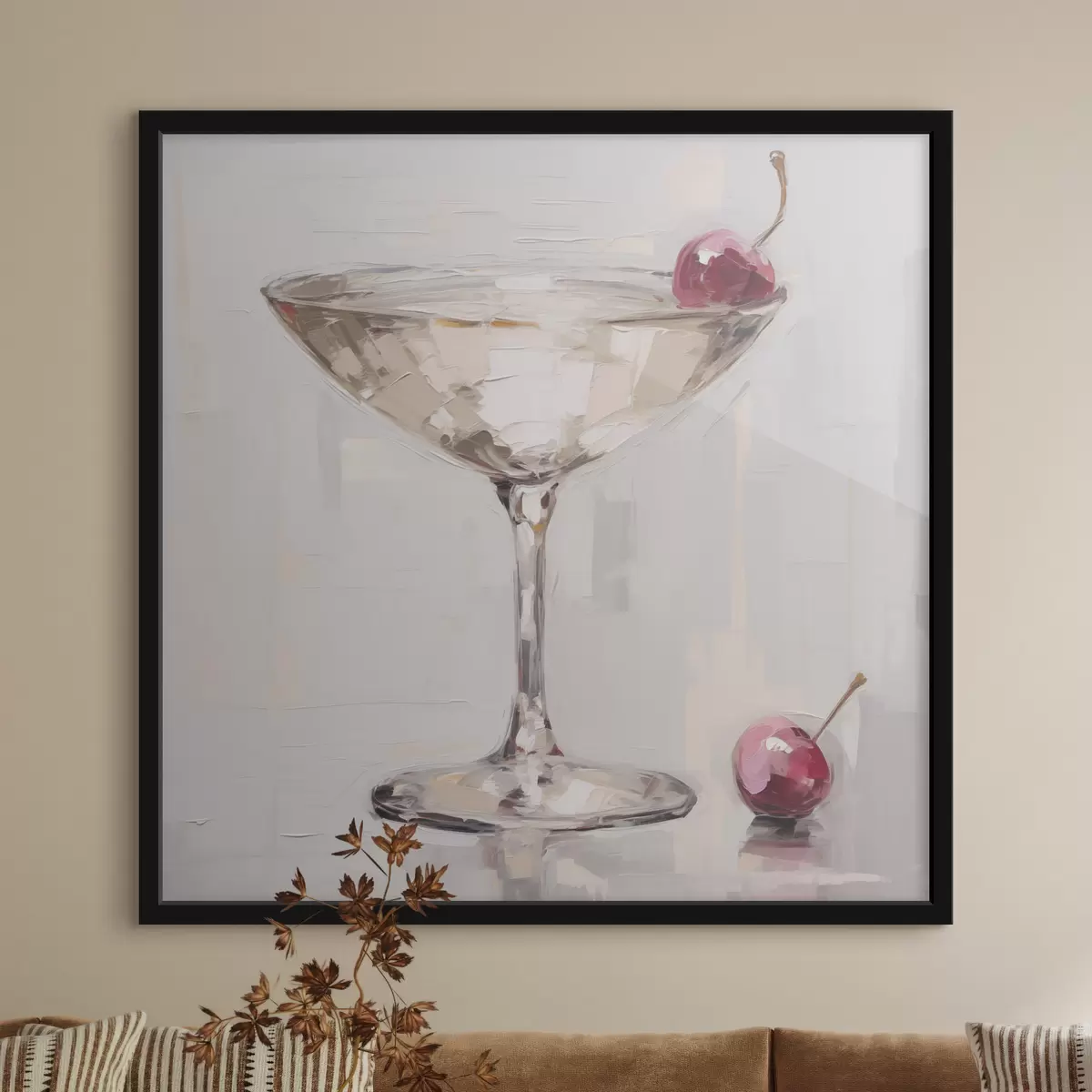 Poster Cocktail, imitation d'un tableau f51137