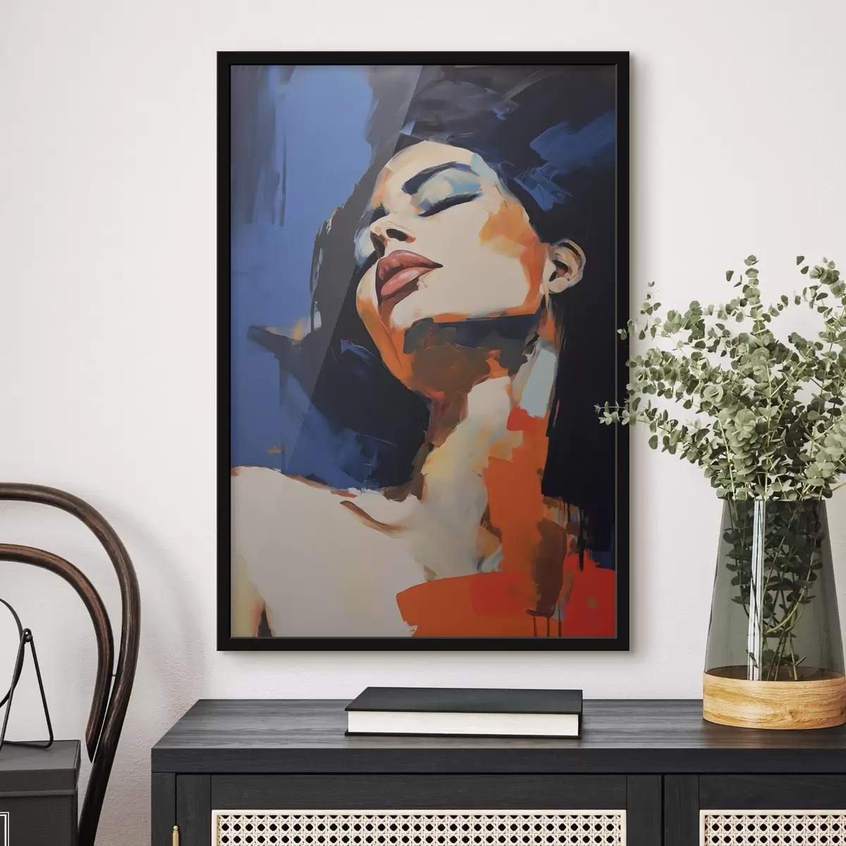 Poster Jeune fille endormie, imitation d'un tableau f51139