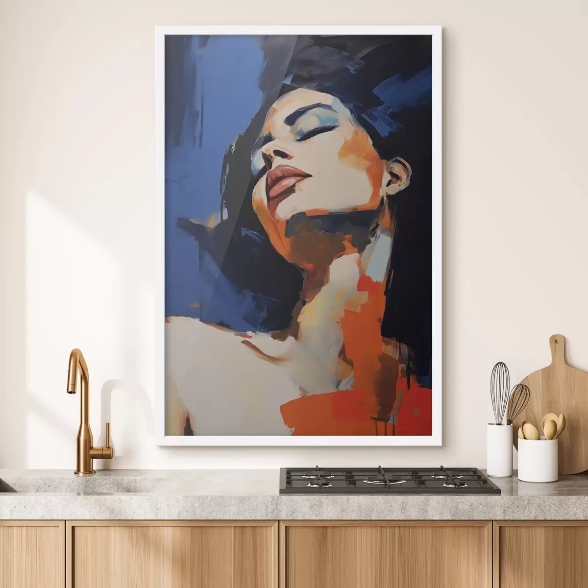 Poster Jeune fille endormie, imitation d'un tableau f51139