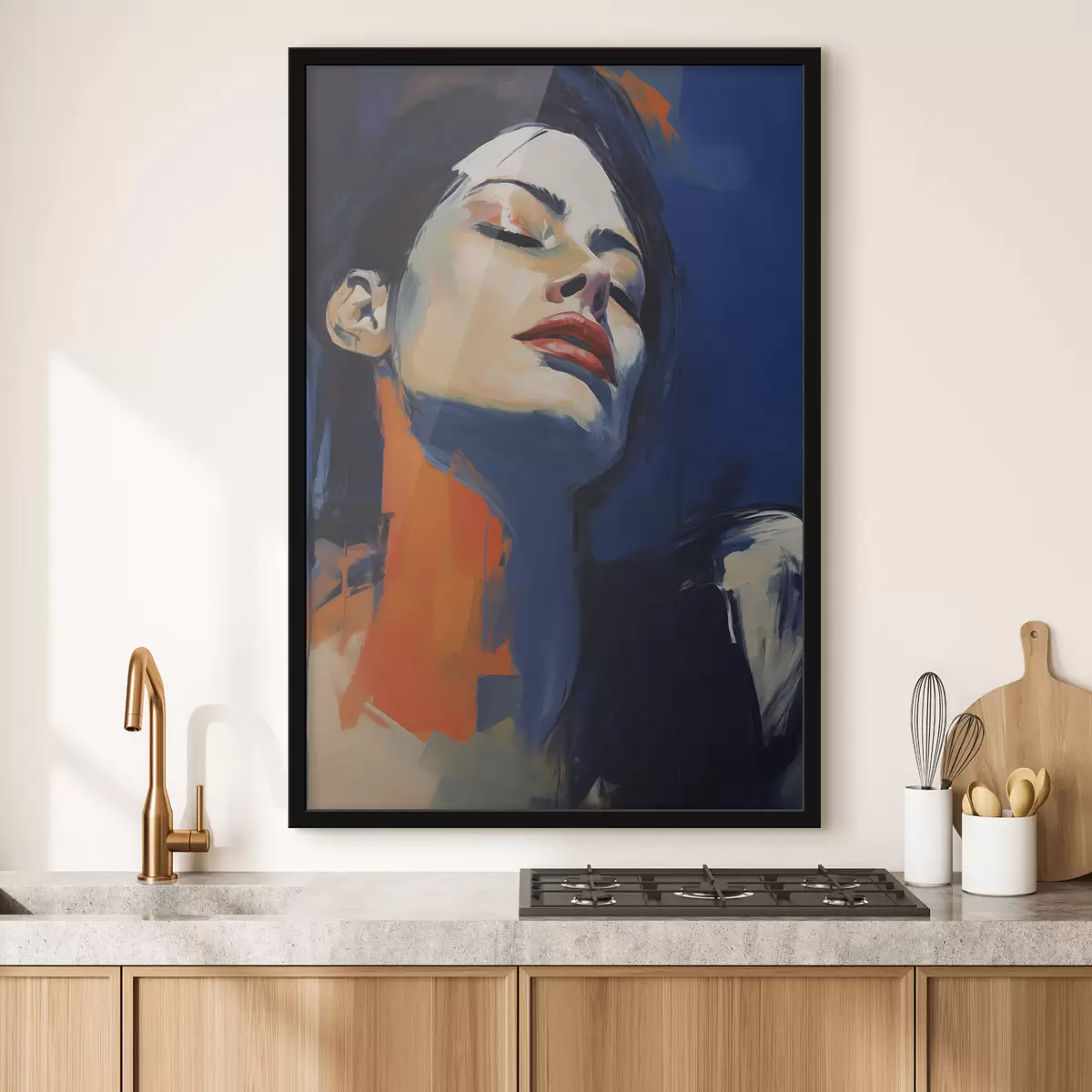 Poster Jeune fille endormie, imitation d'un tableau f51140