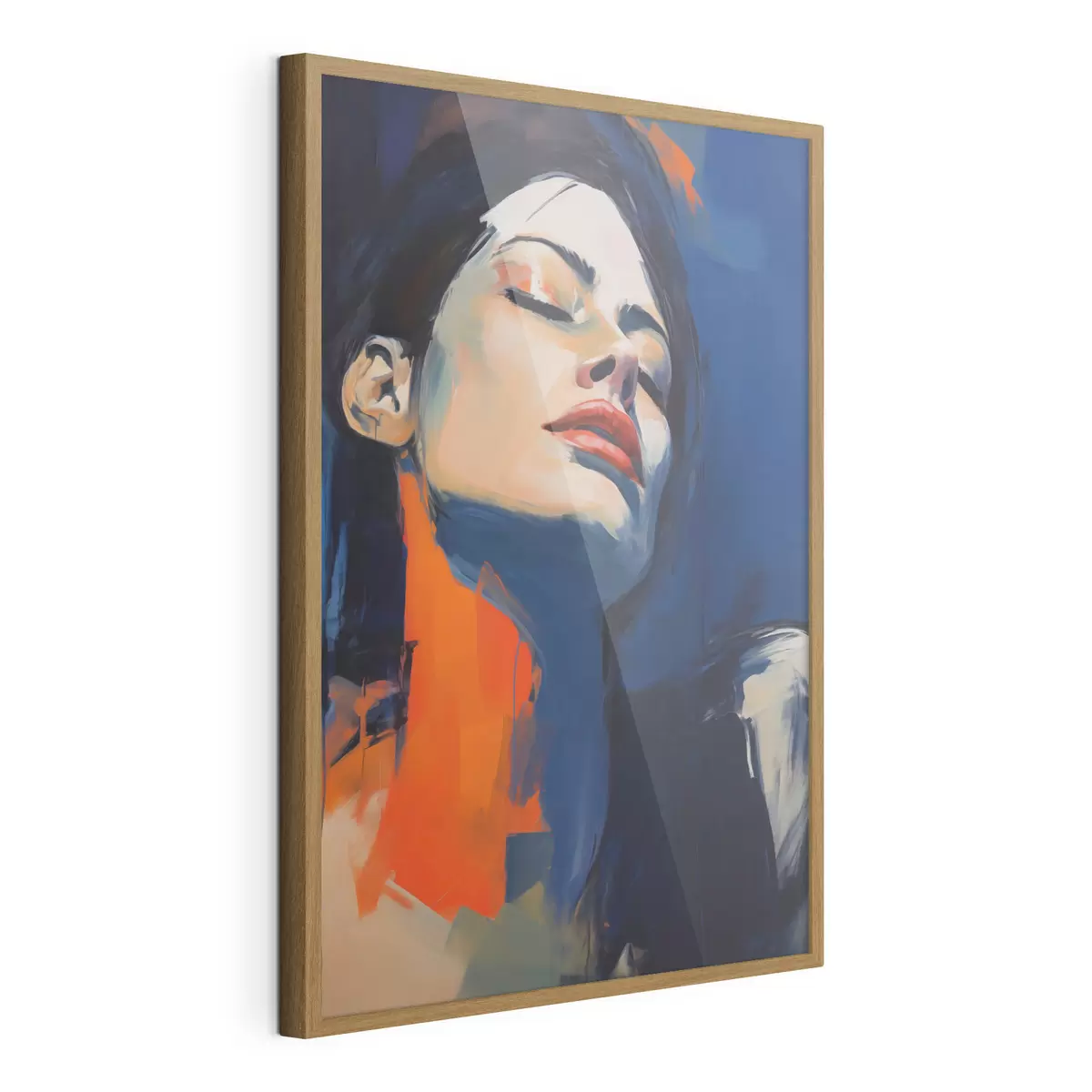 Poster Jeune fille endormie, imitation d'un tableau f51140