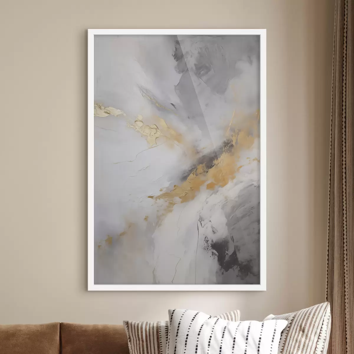 Poster Composition abstraite, imitation d'un tableau f51141