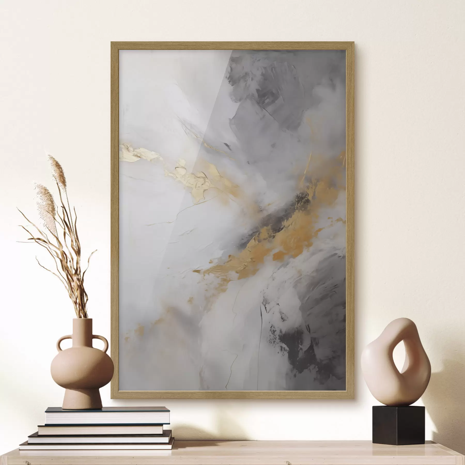 Papier peint Composition abstraite, imitation d'un tableau f51141