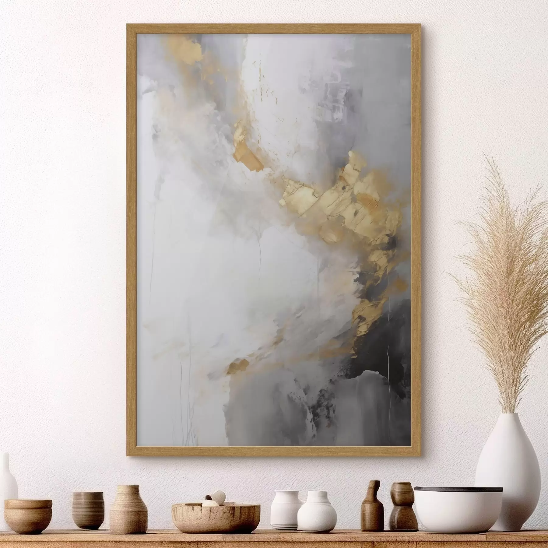 Papier peint Abstraction moderne, imitation de la peinture f51142