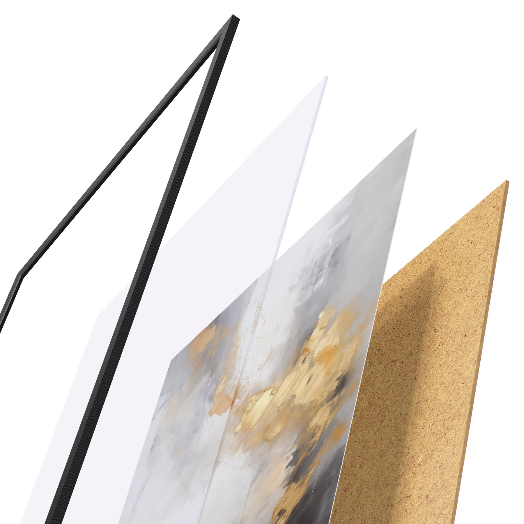 Poster Abstraction moderne, imitation de la peinture f51142