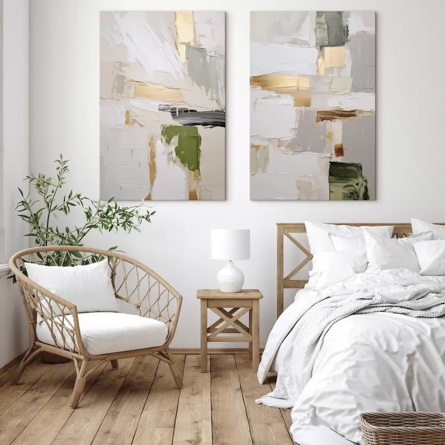 Tableau Abstraction, imitation de la peinture m31092