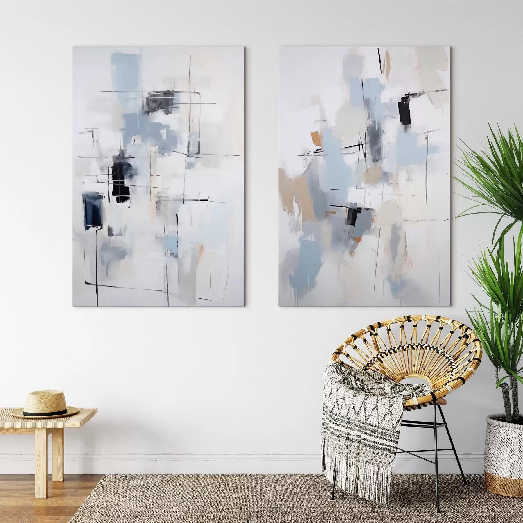 Tableau Abstraction chaotique, imitation de la peinture m31095