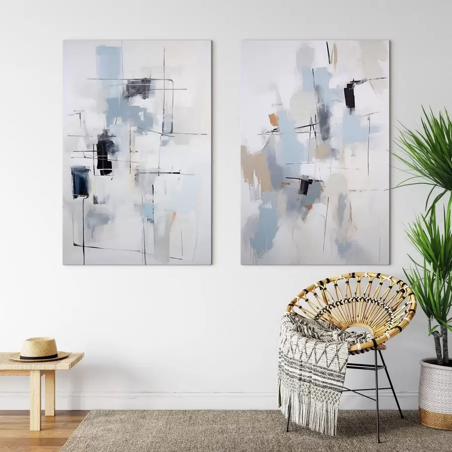 Tableau Abstraction chaotique, imitation de la peinture m31095