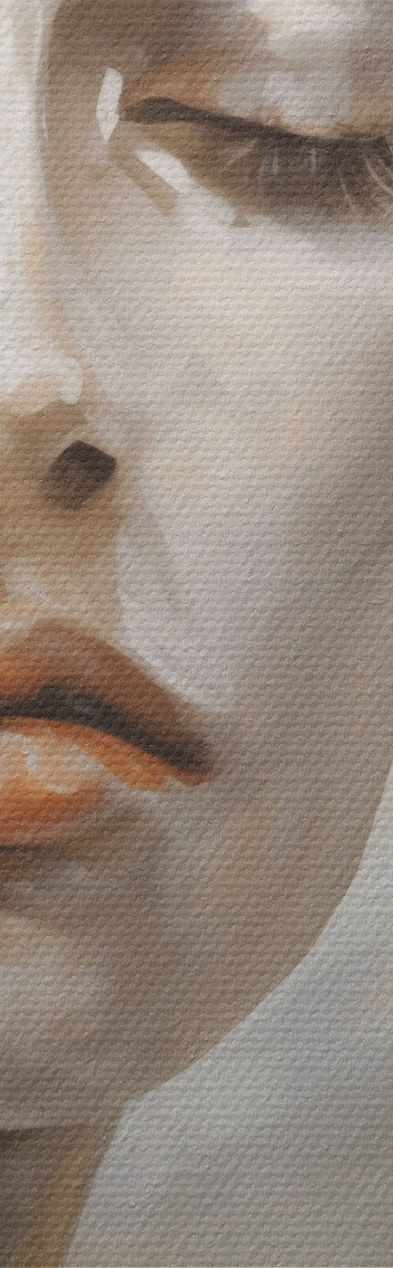 Tableau Portrait abstrait, imitation d'un tableau m31096