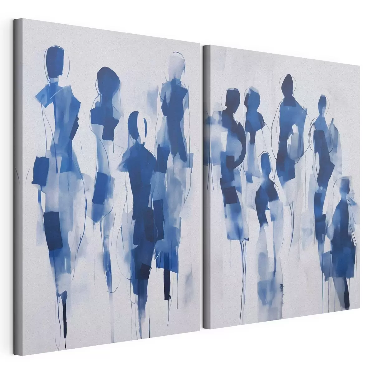 Tableau Silhouettes abstraites, imitation de la peinture m31097