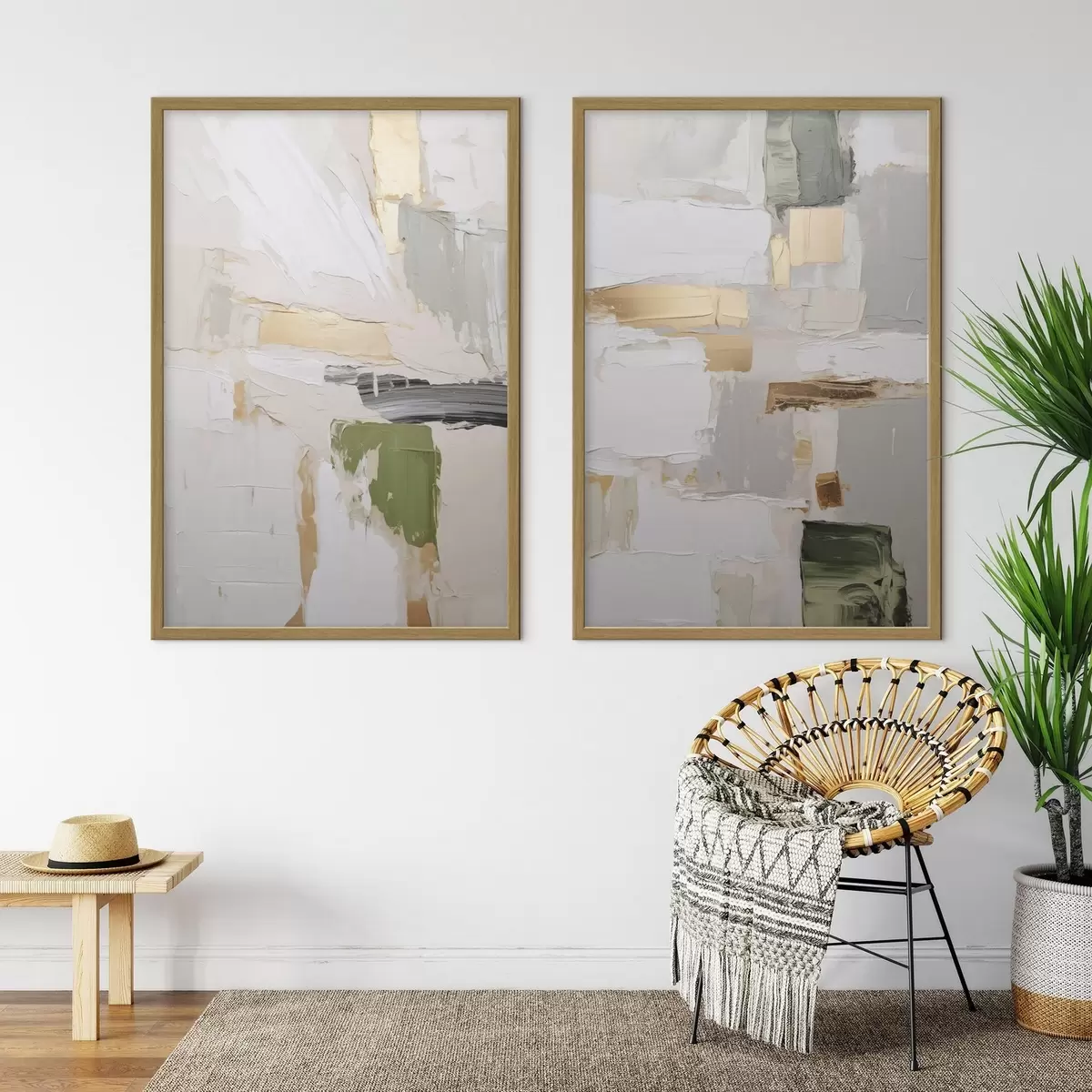Poster Abstraction, imitation de la peinture d31092