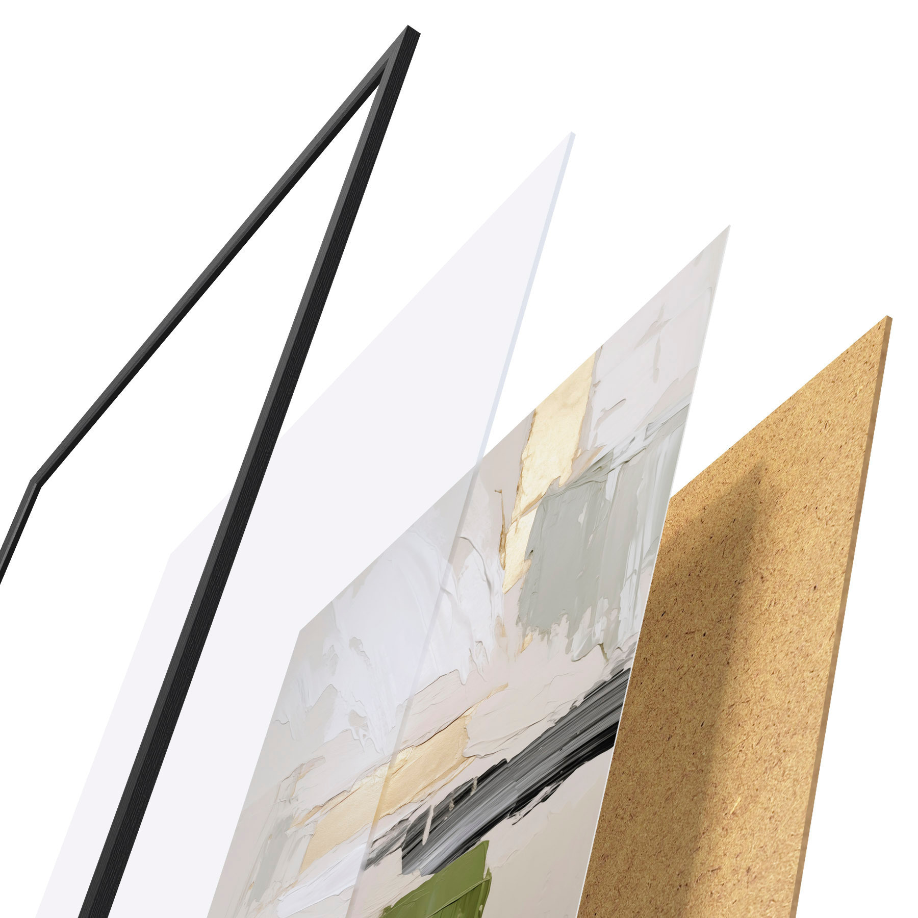 Poster Abstraction, imitation de la peinture d31092