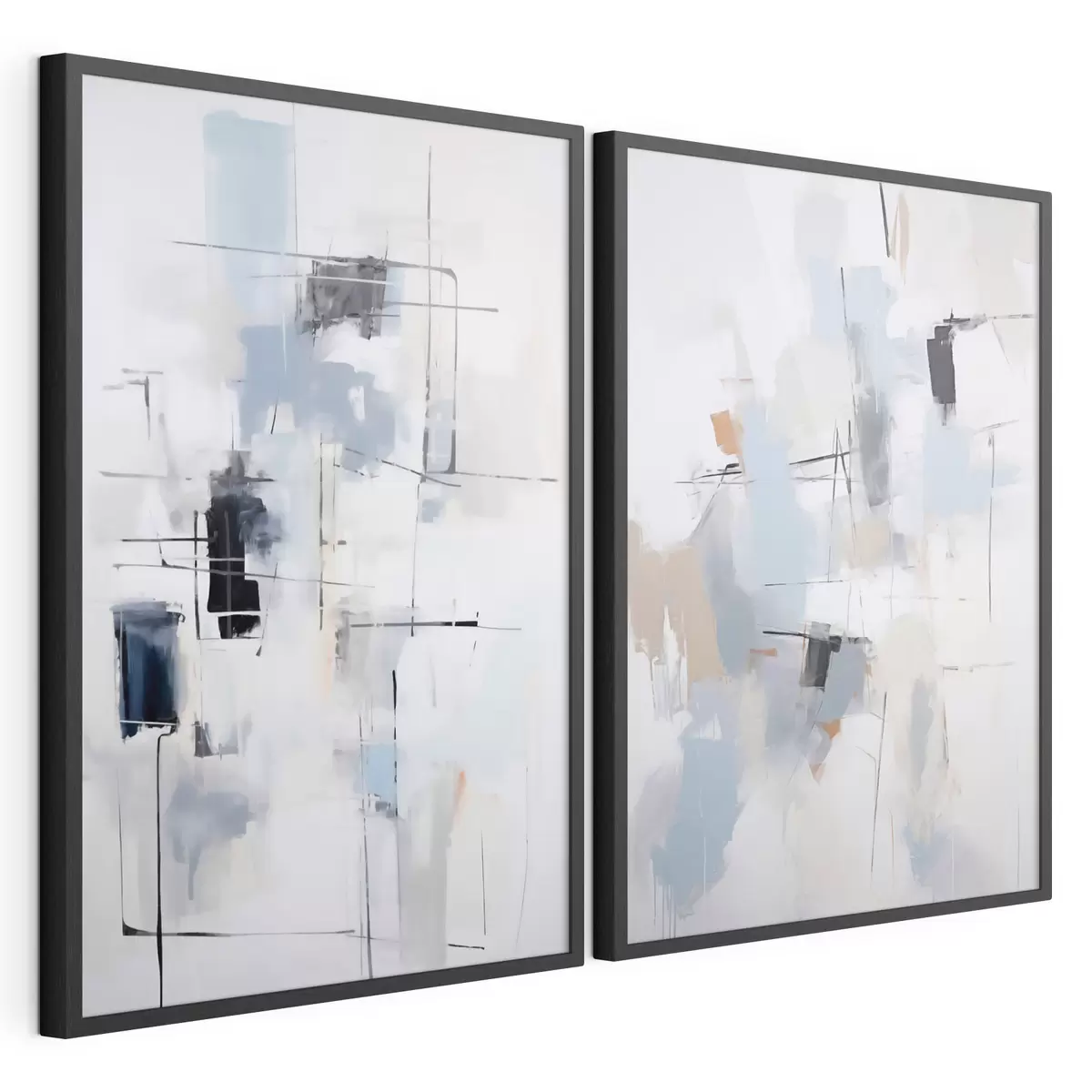 Poster Abstraction chaotique, imitation de la peinture d31095