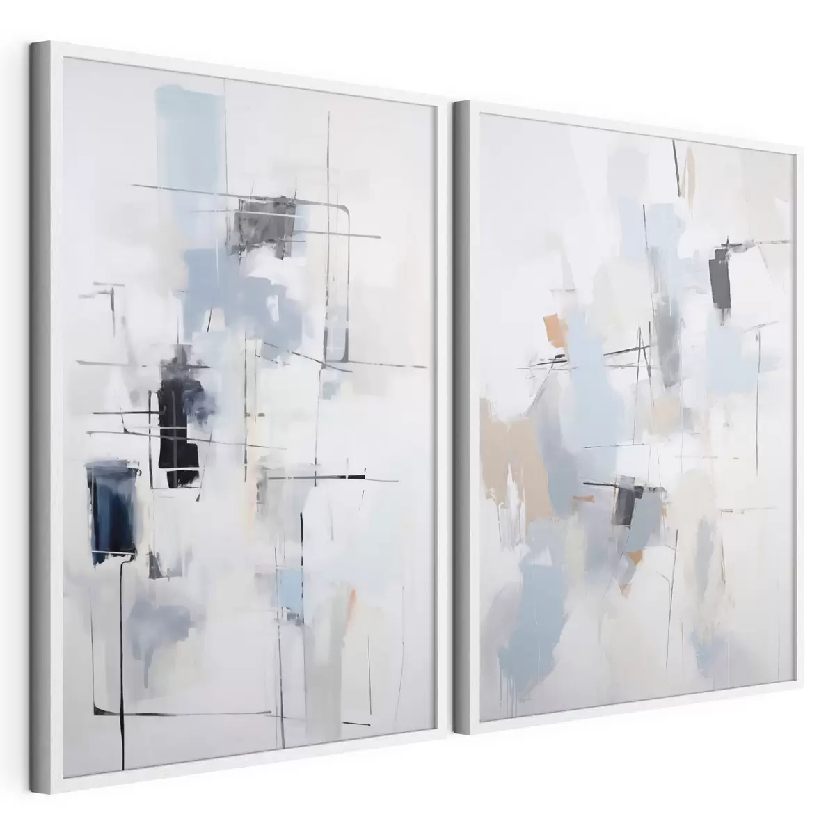 Poster Abstraction chaotique, imitation de la peinture d31095