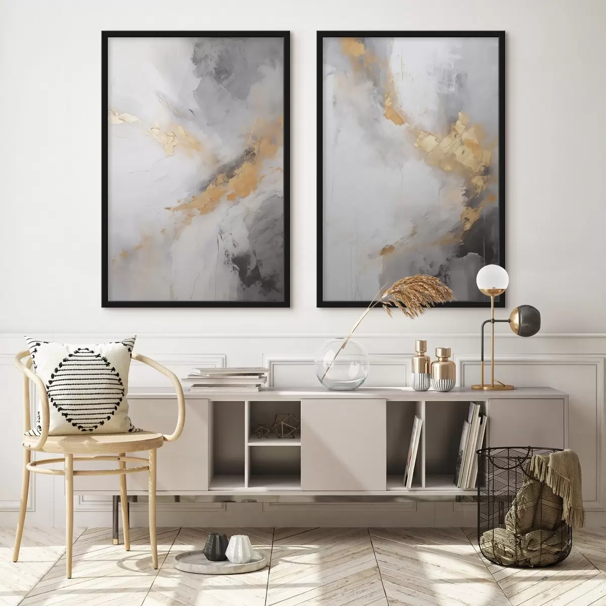 Poster Abstraction moderne, imitation de la peinture d31102