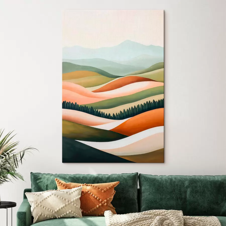 Tableau Collines colorées s51056