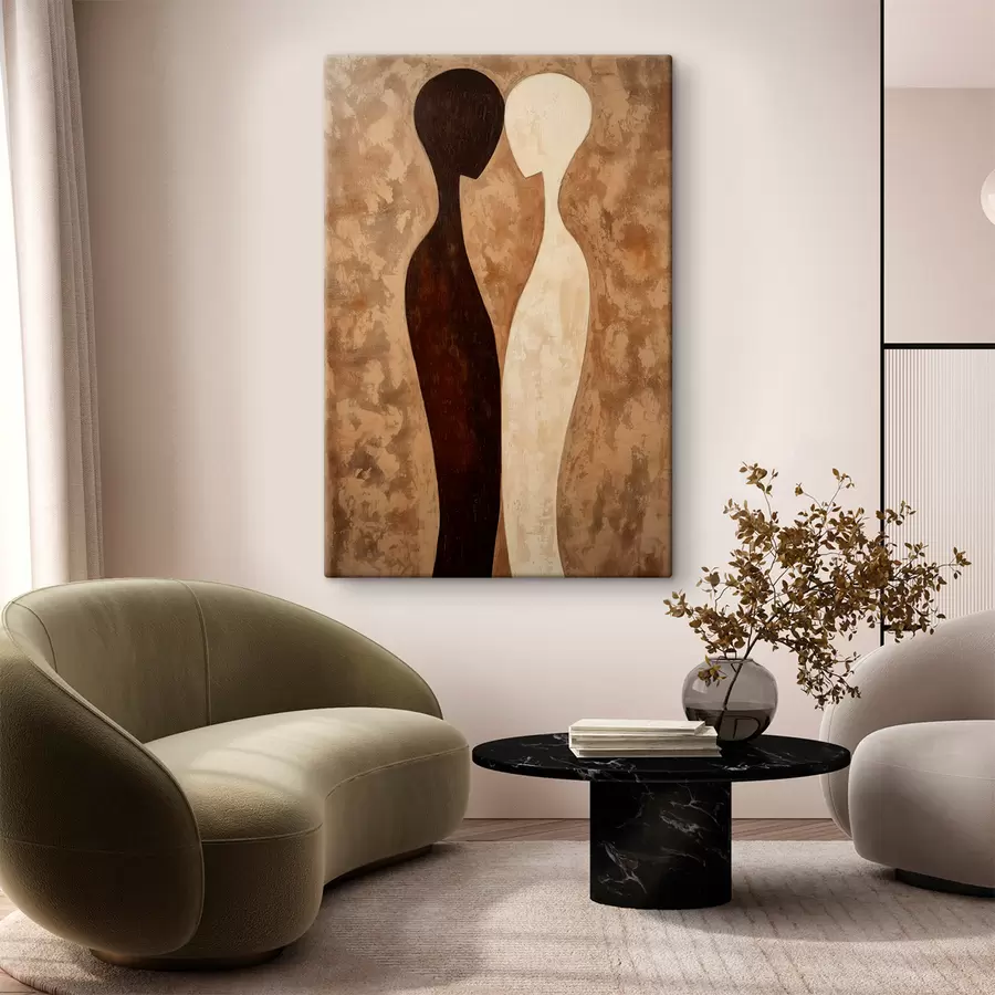 Tableau Silhouettes abstraites s51058