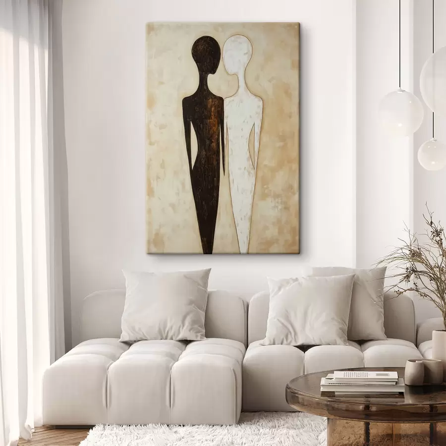 Tableau Silhouettes abstraites s51059