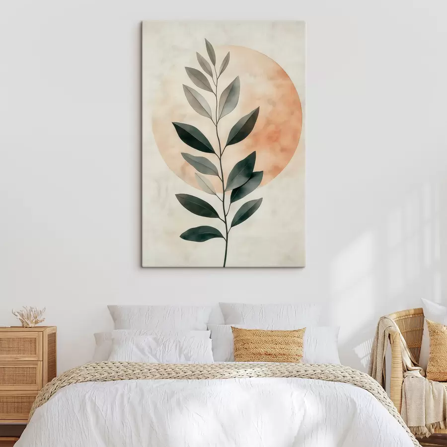Tableau Une branche avec des feuilles s51060