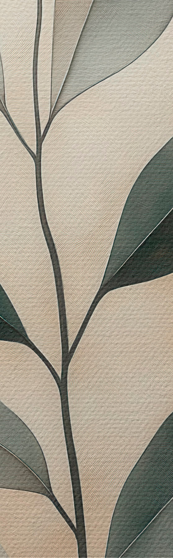 Tableau Une branche avec des feuilles s51060