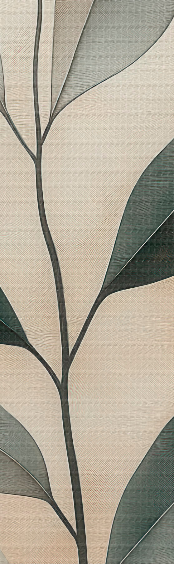 Tableau Une branche avec des feuilles s51060