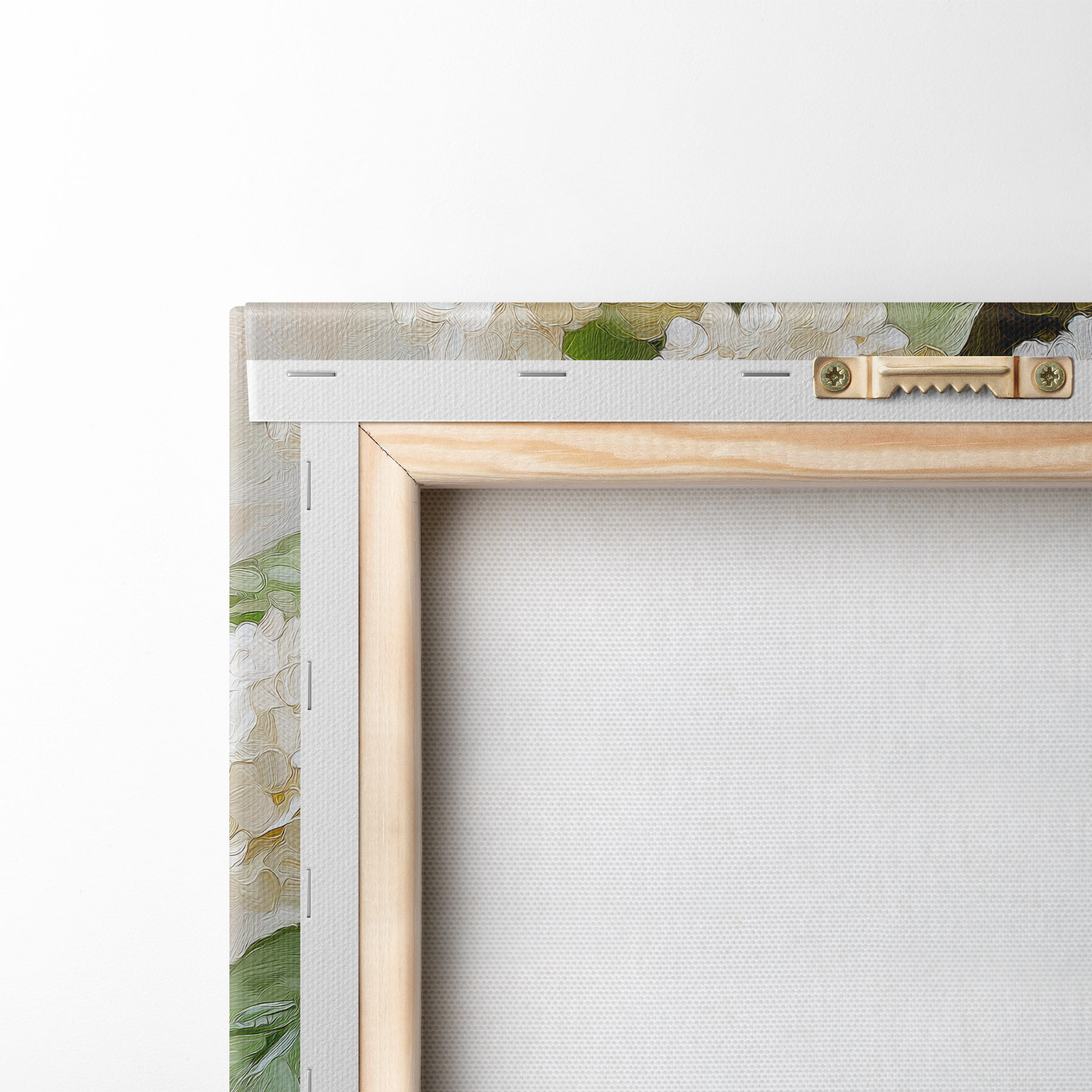 Tableau Hortensias blancs s51062