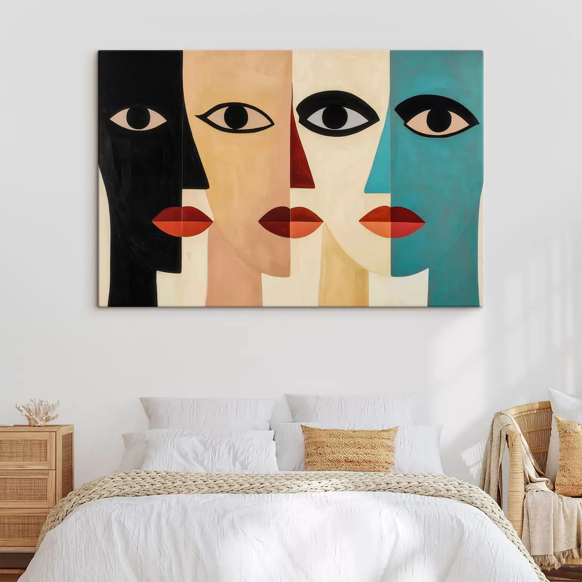Tableau Visages abstraits s51063