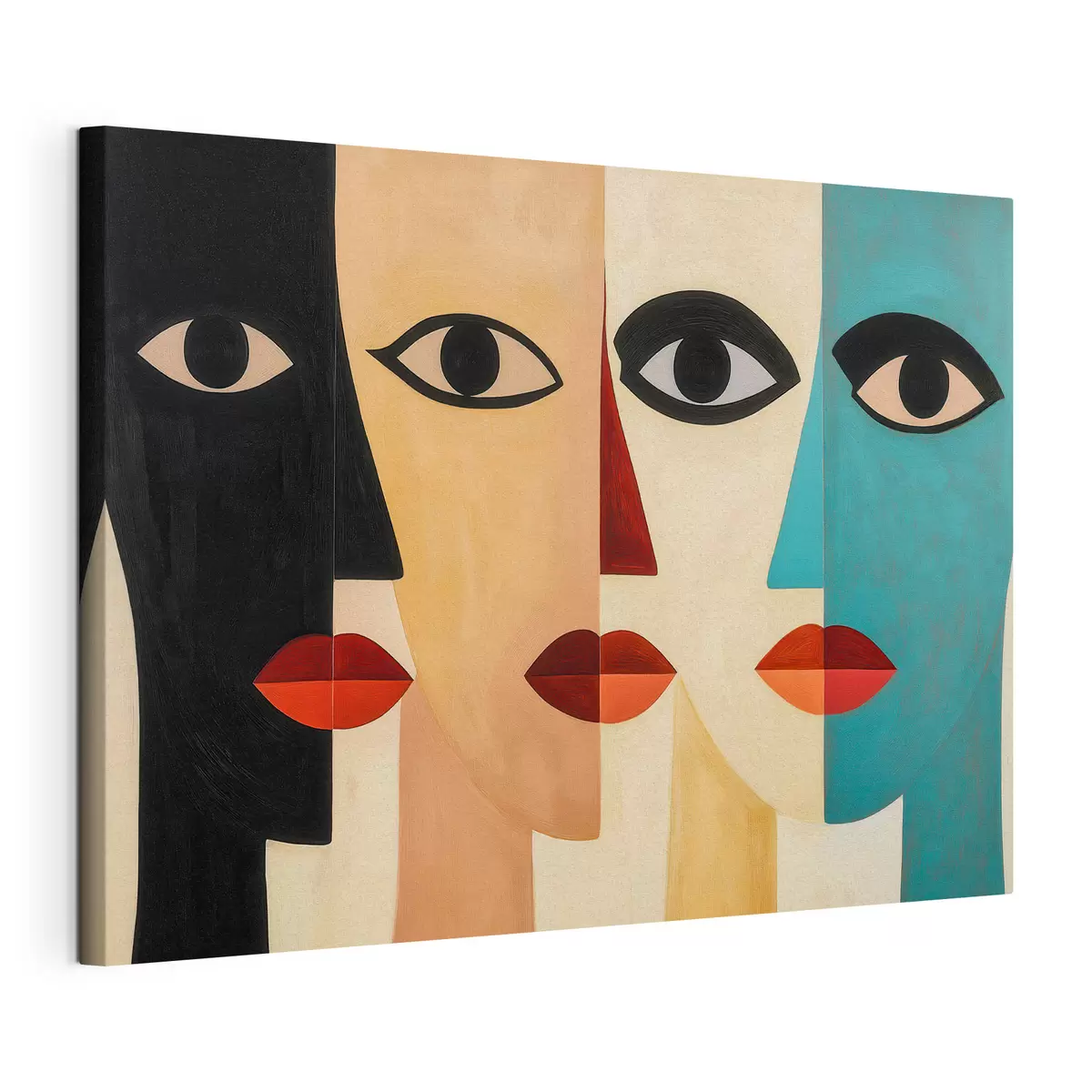 Tableau Visages abstraits s51063