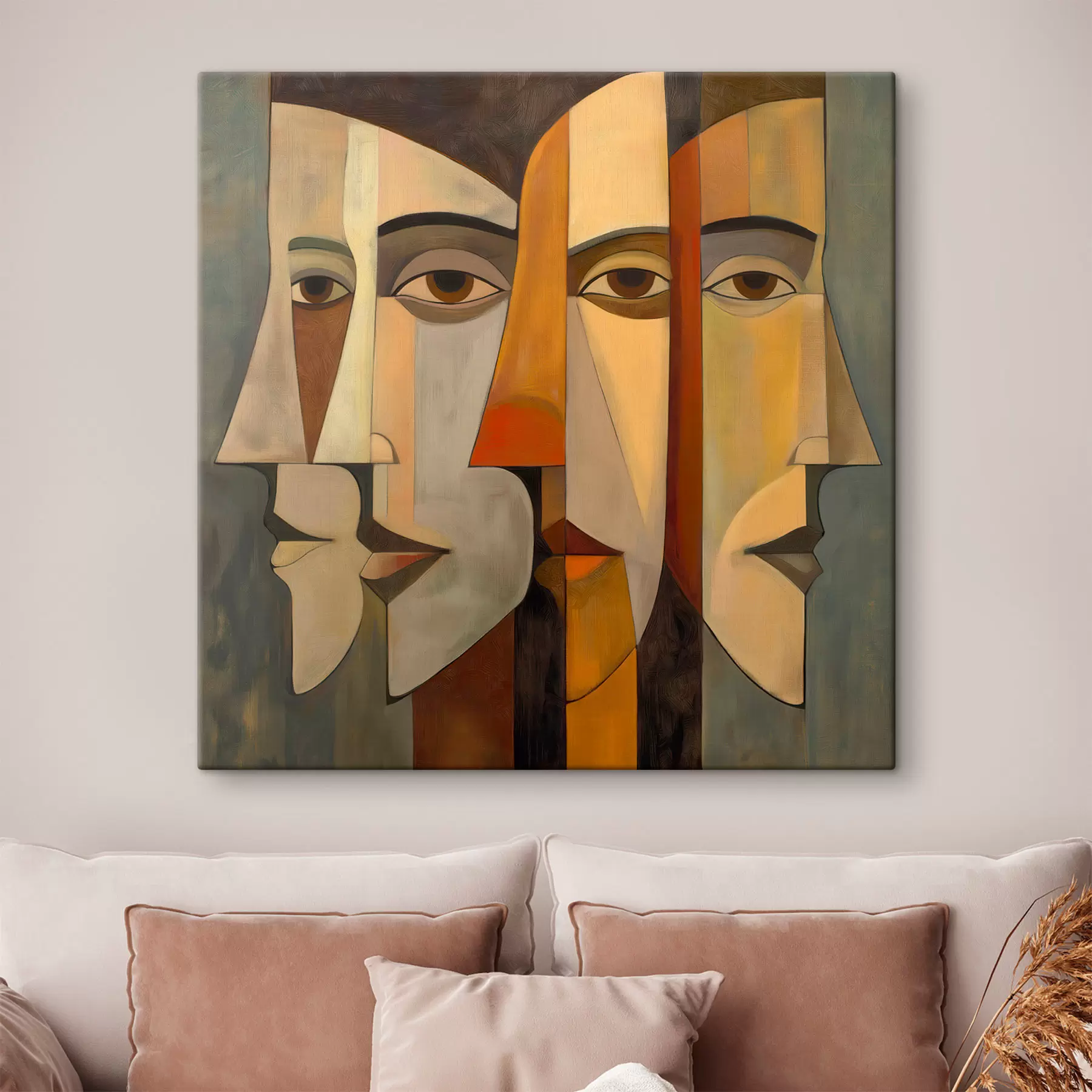 Tableau La rencontre des regards s51067