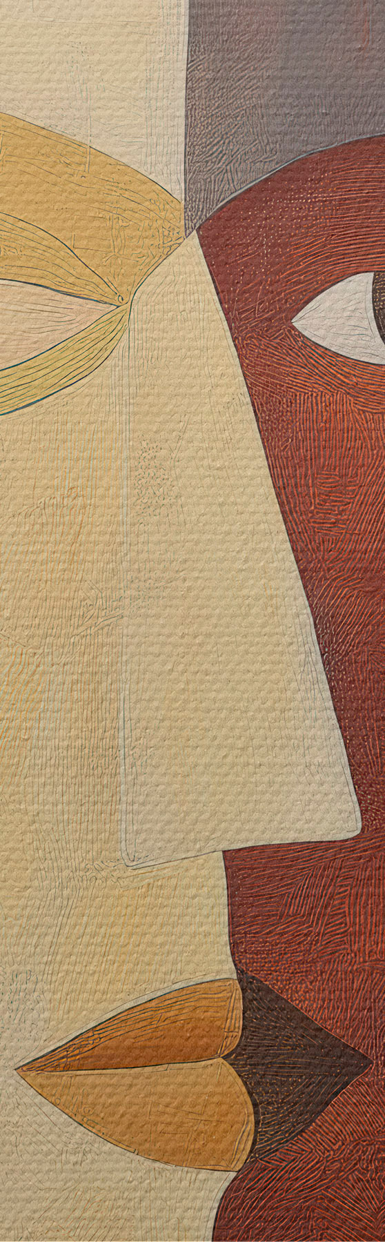Tableau Visages abstraits s51068