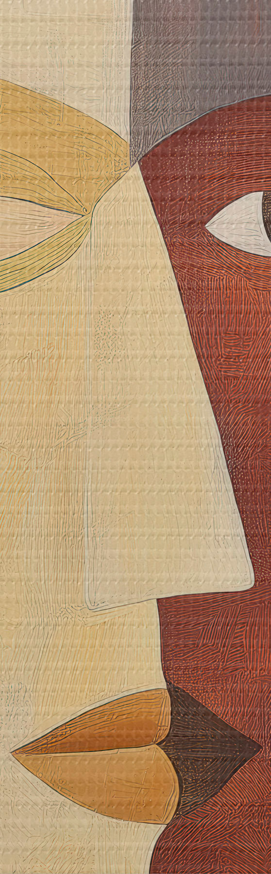 Tableau Visages abstraits s51068