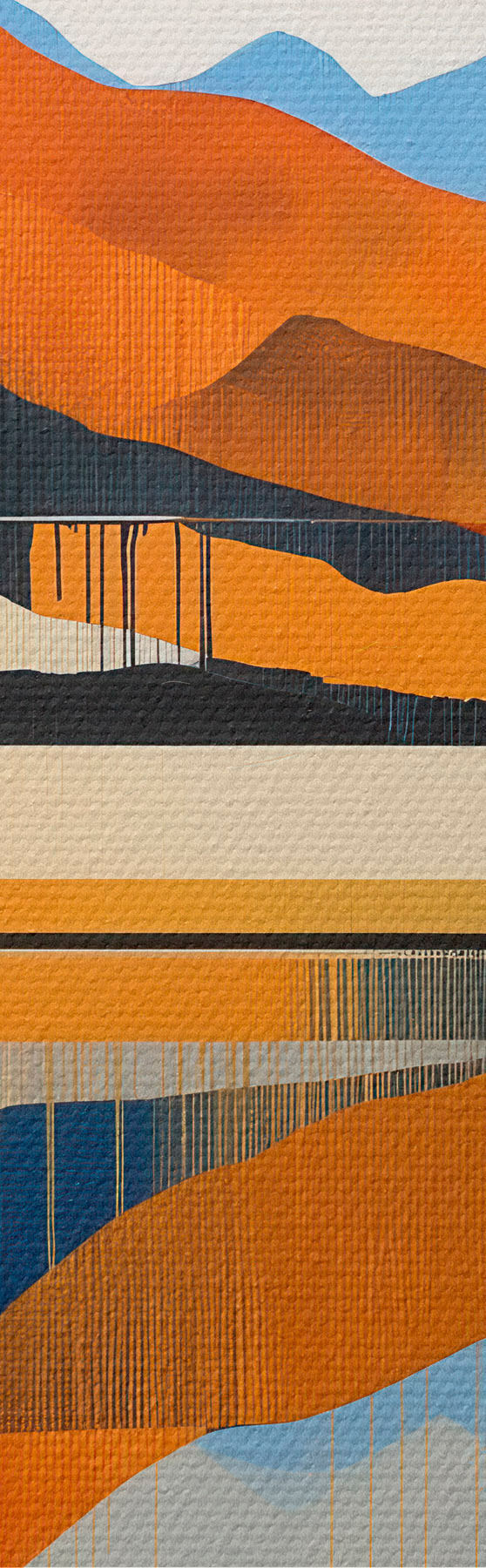 Tableau Des montagnes hautes en couleur s51070