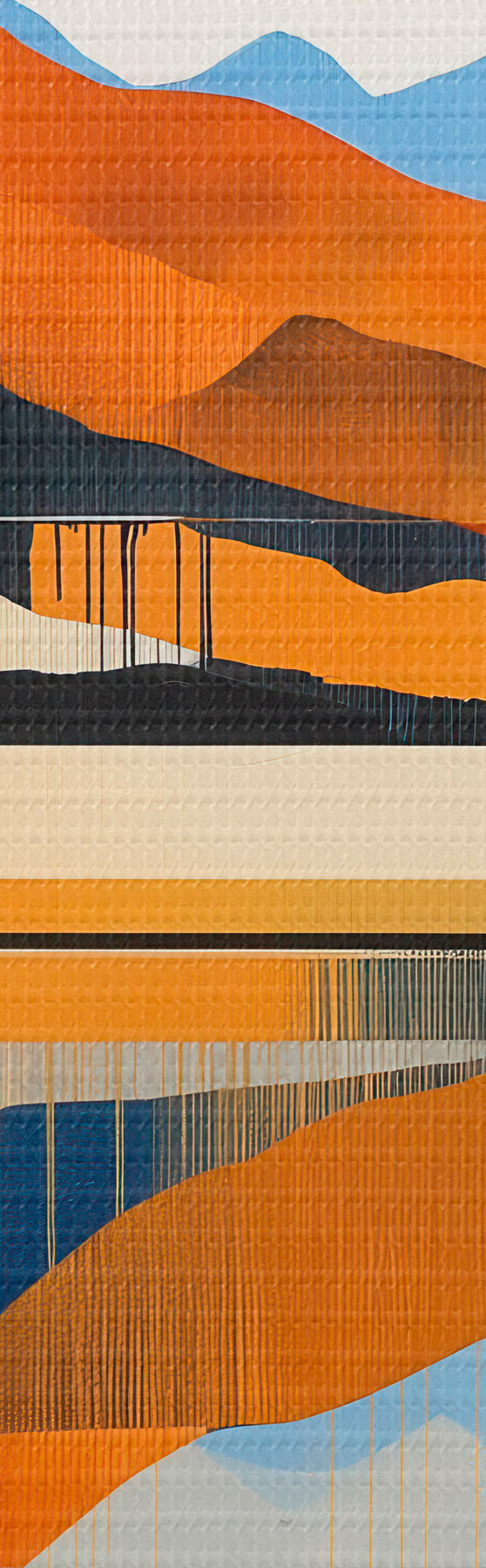 Tableau Des montagnes hautes en couleur s51070