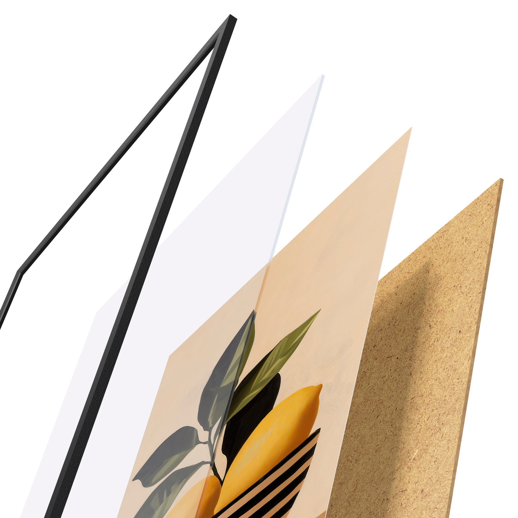 Poster Des citrons dans un saladier rayé f51046
