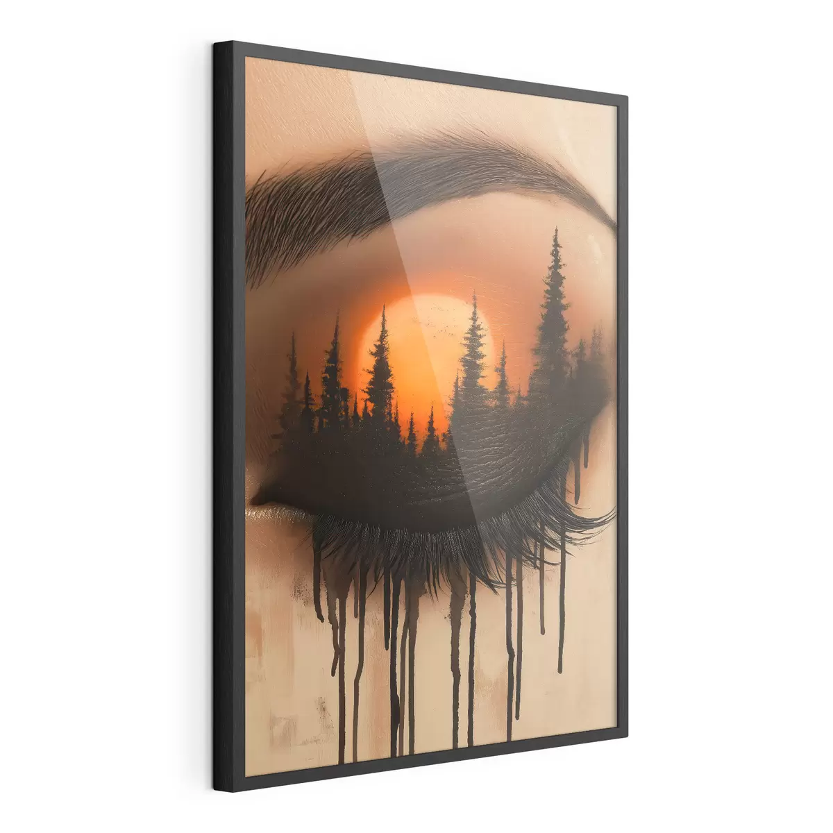 Poster Le coucher de soleil dans ses yeux f51048